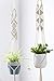 Mkono Macrame Plant Hanger Hanging Planter Wall Art Boho Home Decor 41 Inches, Set of 2thumb 2