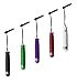 Chromo Inc Vibrant Color Coded Matching Tips Mini Capacitative Stylus Set for iPhone 5/4S/4/3GS, Apple iPad Mini, iPad 4, iPad 3 and all other Touchscreen Devices - 10 Pack