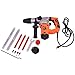 Goplus Electric Rotary Hammer Drill 1-1/2-Inch 1000W SDS Chisel Bits Demolition Kit w/Case
