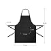Avorast Black Aprons 2 Pack Water Drop Resistant Chef Kitchen Cooking Bib Apron Pockets Adjustable Strap Men Women Chefs Bakers, Black