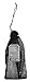 Alcott Explorer 18-Inch to 26-Inch Cooling Bandana, Large, Grey and Black