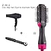 DORISILK One Step Hair Dryer & Volumizer & Styler, 3 in 1 Negative Ion Curly Straightening Brush Hot Air Hair Blow Dryer for Drying Smoothing Volumizing, 3 Temperatures & 2 Speeds, 110Vthumb 2