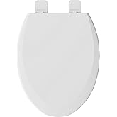 PROFLO PFTSWSC2000 Elongated Closed-Front Toilet Seat with Soft Close and Easy Clean - White