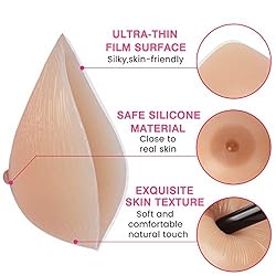 Vollence A Cup Triangle Silicone Breast Forms Fake