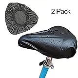 LtrottedJ 2 PC Bike Seat Waterproof Rain Cover and Dust Resistant Bicycle Saddle Cover