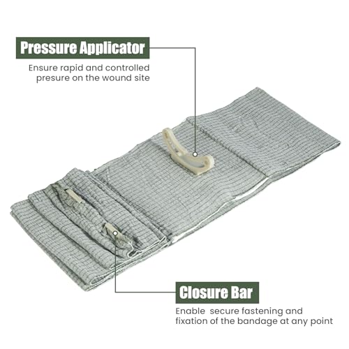 6" Israeli Bandage, Israelischer Verband, Druckverband für Wunden, Medizinischer, Steriler Verschluss, Medizinische Verbandskisten mit IFAK (2 PCS) thumbnail 3