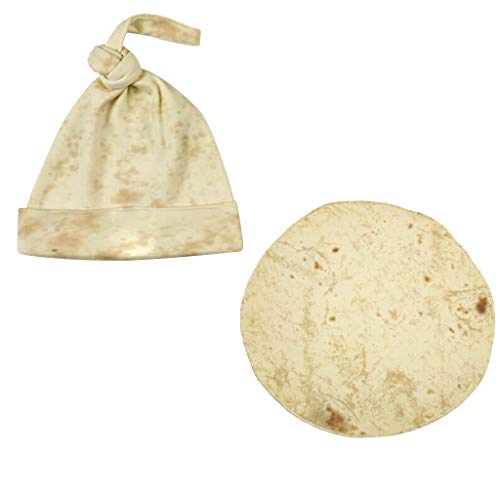 Kehen 2pcs Newborn Sleep Bag - Burrito Baby Blanket Wearable Flour Tortilla Swaddle Blanket Sleeping Swaddle Wrap with Hat (Burrito #1 (Swaddle+Hat), 0-3 Months) - Thumbnail 5