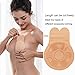 Nipple Covers Strapless Backless Bra Invisible Lift Pasties Reusable Breast Petals Non-Woven Fabric Self Adhesive Nipplecover for Women 2 Pairs 4 Inch Beige and Black by MightGuy