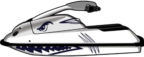 Exotic Signs Yamaha SuperJet Shark Graphic Kit - EY0044SUP (518 Steel Blue)