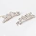 Ear Crawler Earrings Climbers Leaf Feather Angel Wing Ear Cuff Pin Vine Wrap CZ Crystal Rhinestone Studs Rose gold