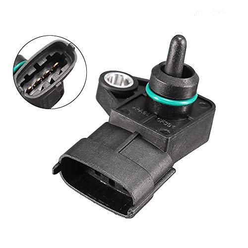 MAP Manifold Absolute Air Pressure Sensor 39300-2B000 Compatible with Hyundai Accent Azera Equus Genesis Sonata Tucson Sante Fe Kia Cadenza Forte Optima Rio Rondo Sorento Soul Sportage
