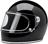 Biltwell Gringo S Solid Full-face Motorcycle Helmet - Gloss Black / Medium