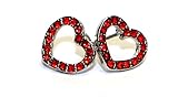 Buyless Fashion Surgical Stainless Steel Heart Stud Earrings