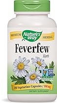 Nature's Way Feverfew Leaves, 380 MG, 180 Capsules