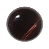 Red Tiger Eye Gemstone Round Flat-Back Cabochons 25mm (1 Piece)