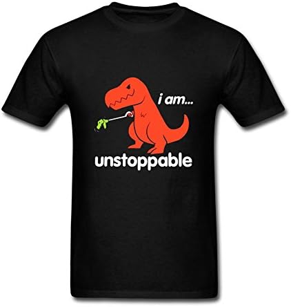 RrelmY Men's I Am Unstoppable T Rex T-Shirt