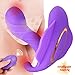 TTLOVe Heating Wearable Panty Vibrator G Spot Clitoral Stimulator Massager with Wireless Remote Control 7 Speed Vibration Silicone USB Rechargeable Vibrating Eggs Whisper Sex Toys for Women