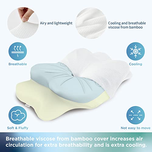 Bedsure Cervical Pillow for Neck Pain Relief Contour Memory Foam