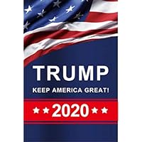 Jolly Jon Trump 2020 Keep America Great - 12 x 18 Double Sided Garden Flag - Weather Resistant Polyester Outdoor Material - Donald Trump for President Flags - American Patriotic Yard Decoration