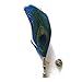 Hansicod Men's Colorful Peacock Feather Handmade Lapel Pin for Suit Wedding Groom (Pack of 4)