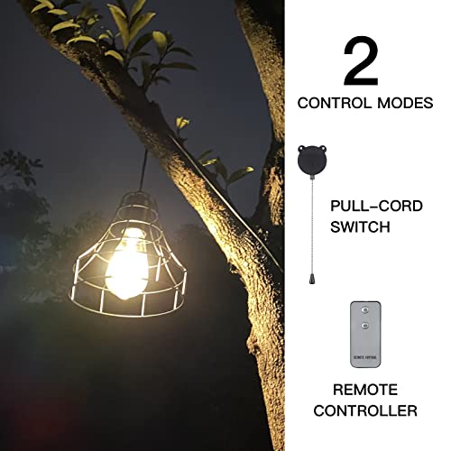 GOSUNWEY Solar Pendant Lights Outdoor Indoor, Solar Ceiling Lights for Shed Lights Solar Powered with Remote Control,Solar Indoor Lights for Chicken Coop Porch Garage Greenhouse Patio Barn Storage