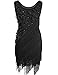 PrettyGuide Women's Flapper Dress 1920s Gatsby Beaded Fringe Scalloped Petal Plus Size Cocktail Dresses