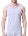 DAVID ARCHY Men's Tank Top Bamboo Rayon Undershirts Tank Shirt Moisture-Wicking A-Shirt for Men, 3-Pack (L, Black/Charcoal/Light Gray)