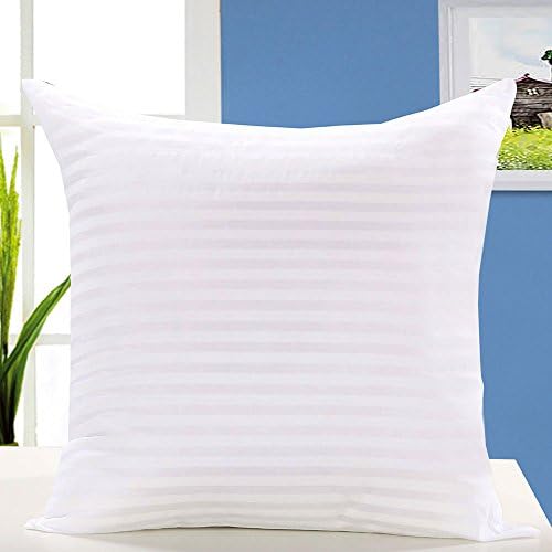 Kingnex Set of 2-18" x 18" Pillow Inserts Square Sham Stuffer Hypoallergenic Poly Pillow Form Insert, White