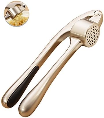 LuPuSon High-End Garlic Press Stainless steel Professional Heavy Soft- Handled crush garlic and easy to clean-Use for everyone