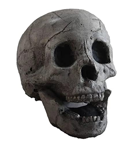 ANGRY LION Halloween Fire Pit Skull,Ceramic,Reusable Fireproof Fire Pit Halloween Decor for Party, BBQ, Bonfire, Campfire, Fireplaces M27