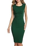 ANGVNS Stylish Women Casual Sleeveless High Waist Knee-Length Party Dress
