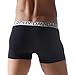 David Archy Men's 4 Pack Classic Series Cotton Pouch Trunk(L, Black)
