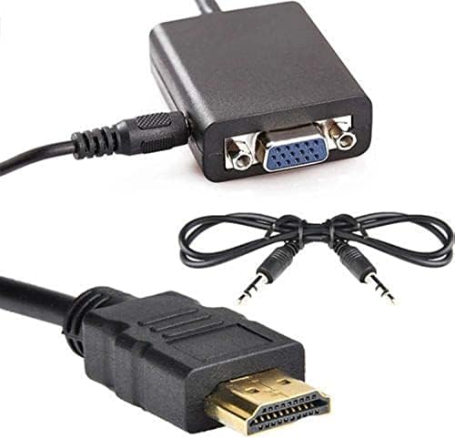 1PC HDMI to VGA Cable Video Audio Converter Adapter Cables 1080P for ...