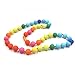 V-TOP Chewable Rainbow Silicone Baby Teething Necklace for Mom and Baby Teether Toy -BPA Free (Rainbow Classic)