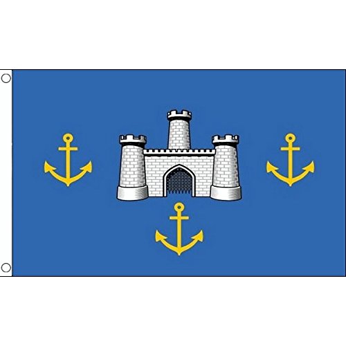 AZ FLAG - Isle Of Wight Old Flag - 2x3 Ft - 100D Polyester Isle Of Wight - England Banner with Two Metal Grommets - Fade Resistant - Vivid Colors - 2' x 3' Feet - 90x60 Cm