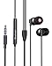 in Ear Headphones Maxtronic Metasonics Earbud with Line-in Microphone Heavy Bass Dynamic Driver Earphones with Non Tangle Fabric Braid for Running Gym Android Phones Music Player Not for iOS
