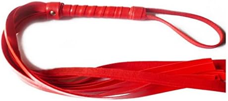 Leather Whip for Fun Toy (Red)