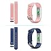 LETSCOM Replacement Bands for Fitness Tracker ID115PlusHR, 2 Pack (Blue, Pink)