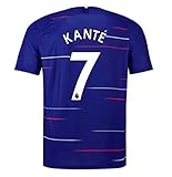 terfgrt Chelsea Kante # 7 Soccer Jersey 2018-2019 Home Mens Jersey Blue(S-XXL)