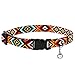 CollarDirect Aztec Cat Collar Breakaway Pack of 2 PCS Nylon Tribal Pattern Geometric Pet Kitten Collars for Cats (Aztec Sunset + Ethnic Teal)