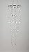 FlavorThings Diamante Duo Delight Chandelier,Multi Shaped Beaded Faux Crystal Iridescent Chandelier,Chandelier for Wedding Centerpieces and Party Event Home Decorations,10.25