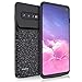 TAYUZH Samsung Galaxy S10 Battery Case, Slim Portable 4700mAh Protective External Battery Charging Case Extended Rechargeable Power Bank Backup Charger Cover for Samsung Galaxy S10 - Black