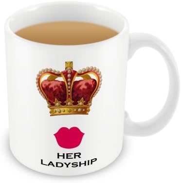 Her Ladyship (Lippy) - Tea Cup Coffee Mug - Funny Gift