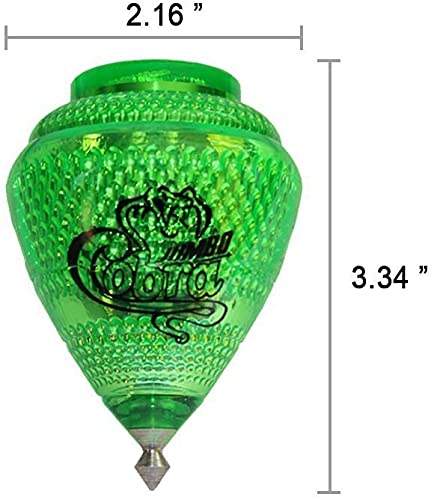 3 Pack Jumbo Cobra Durable Plastic Spin Tops for Kids Metal Tip Made in Mexico - Trompo Mexicano Jumbo Cobra Pl?ico Durable & Punta de Metal (Pack of 3 Assorted Colors)