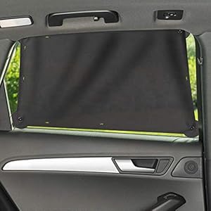 Zamboo Auto Zonnescherm voor Zijraam/Universele Autoruit Zonwering voor Baby en Kind/UV-bescherming, Hittebescherming en…