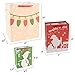 JOYIN 18 PCS Christmas Bags Assorted Sizes Kraft Treat Candy Bags (Small 5.5” Medium 9” Large 13”) for Xmas Party Favors Decoration, Holiday Present Wrapping, Thanksgiving Gift Decor