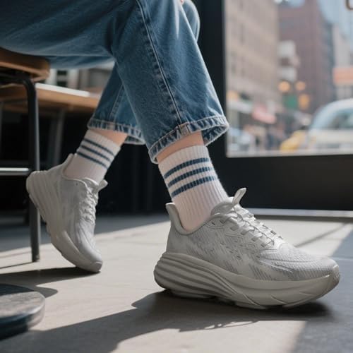 Zapatos de Senderismo Ligeros y Antideslizantes para Mujer.,Size 36.5,Blanco,AWUMRS2512