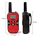 Walkie Talkies for Kids, 2 Way Radio Walkie Talkies 2 Miles (Up to 3Miles) Handheld Mini Walkie Talkies for Kids, Toys for 5-year old Boys and Girls (1 Pair)(red)