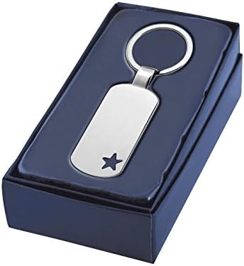 Ten Rectangle keyring with star hole cod.EL7850 cm 9,5x3,5x0,6h by Varotto & Co, Steel - Image 3