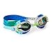 Swimming Goggles For Kids by Bling2O - Anti Fog, No Leak, Non Slip and UV Protection - Fun Water Accessory Includes Hard Case (Aqua Marine Grey)